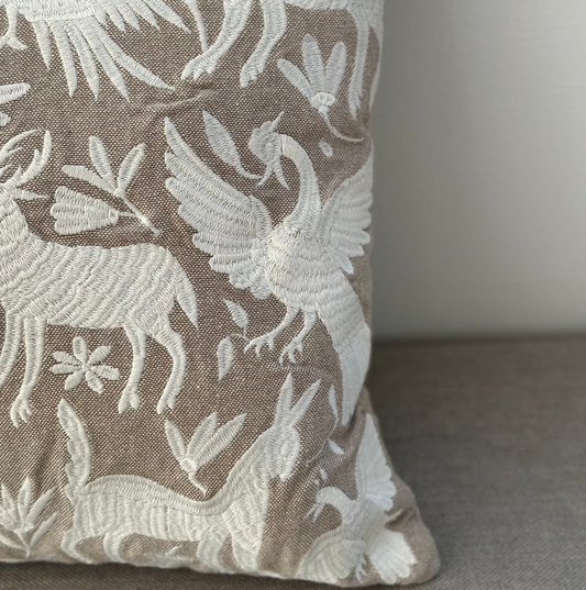 Emmy Embroidered Lumbar Cushion