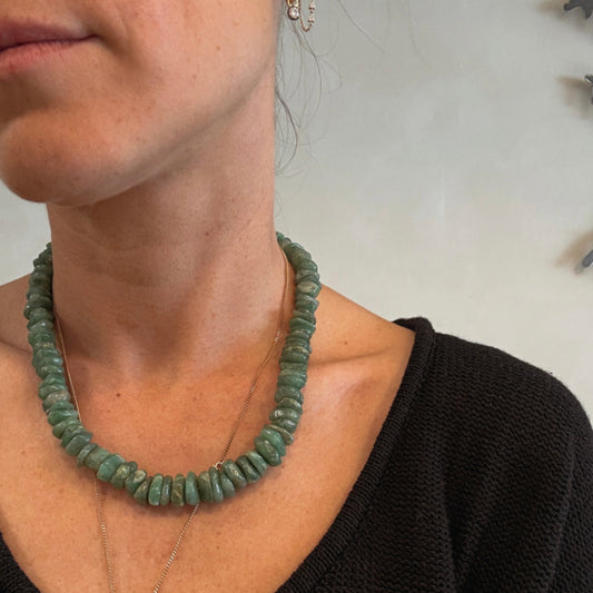 Green Aventurine Bead Necklace