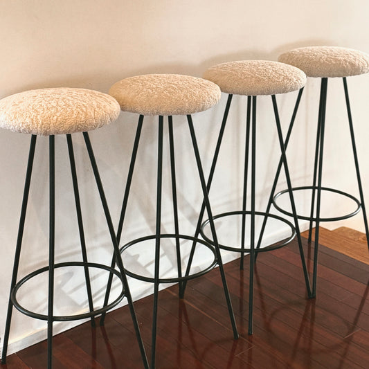 Shearling Barstools