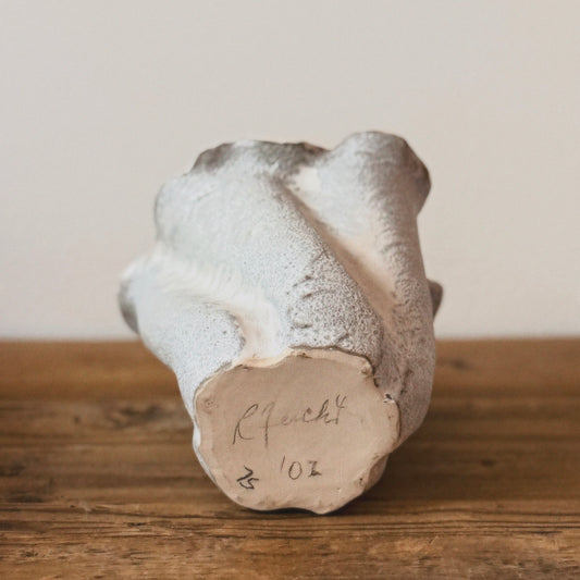 Vintage Ruffled Vase