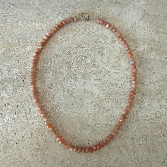 Beaded Sunstone Necklace