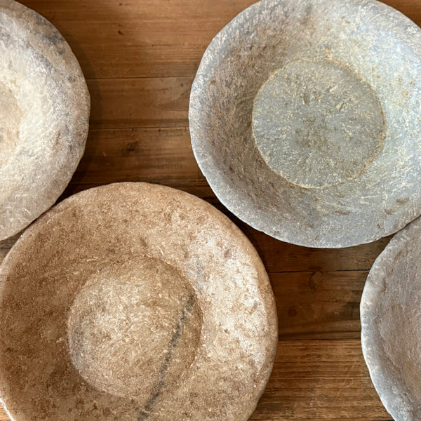 Vintage Indian Stone Bowls