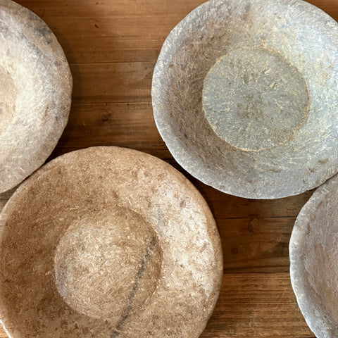 Vintage Indian Stone Bowls