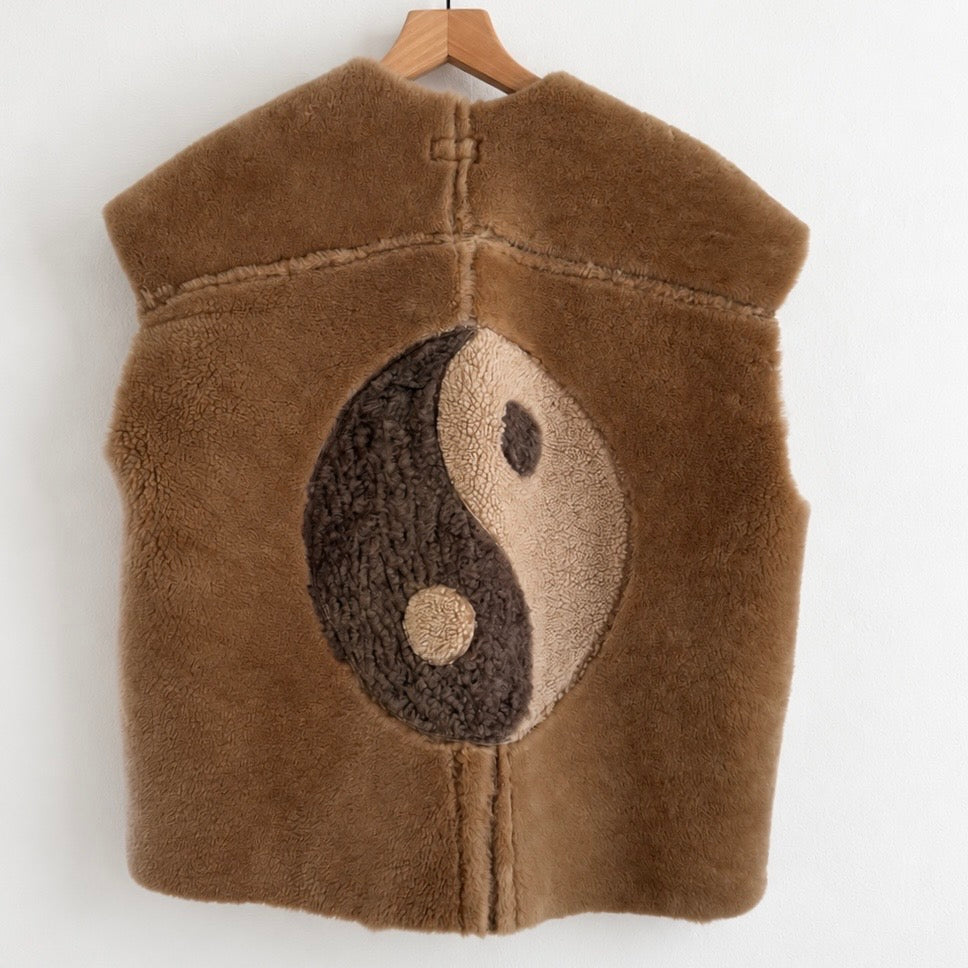 Yin Yang Shearling Vest