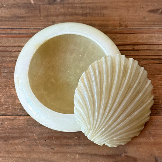 Alabaster Shell Trinket Dish