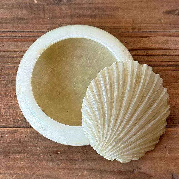 Alabaster Shell Trinket Dish