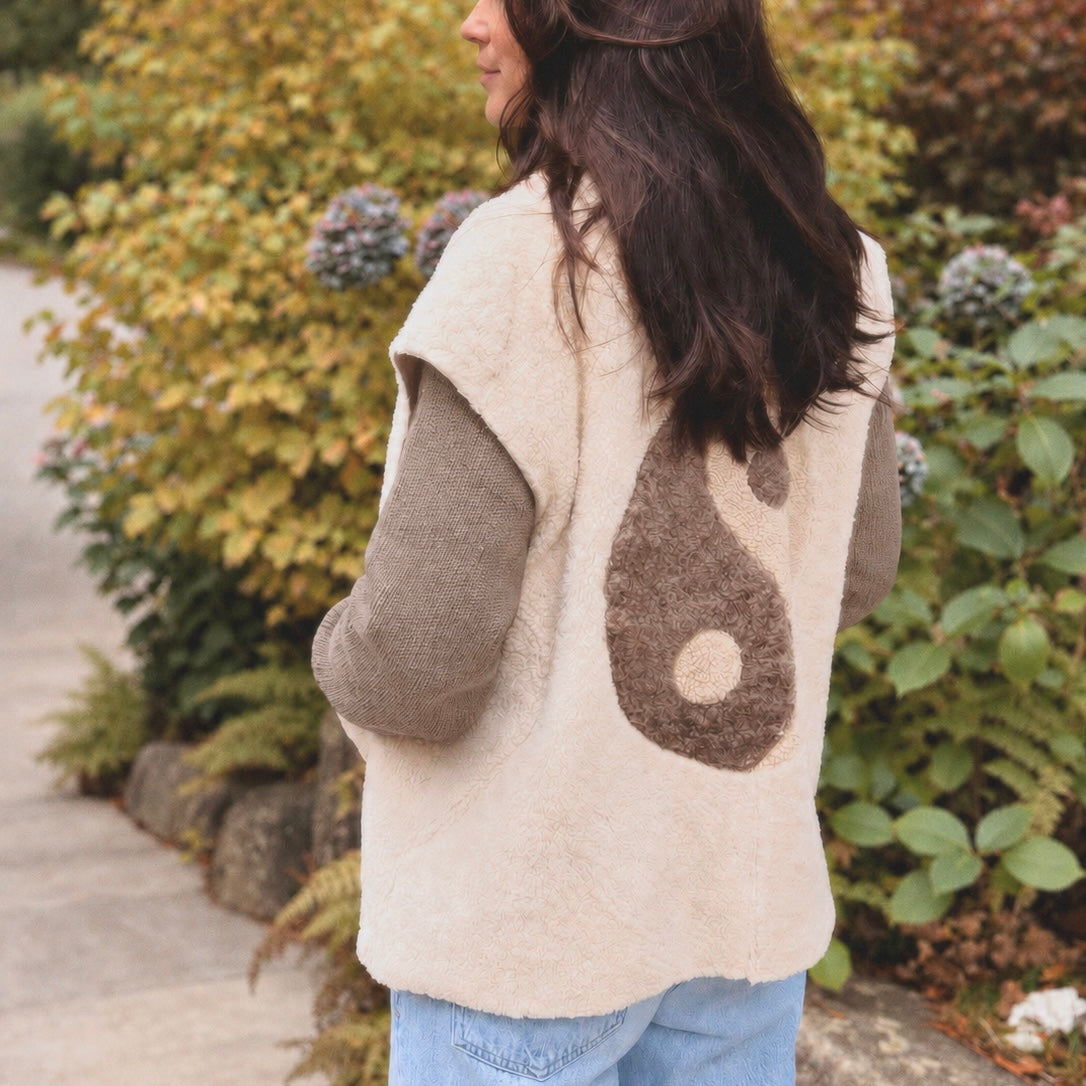 Yin Yang Shearling Vest