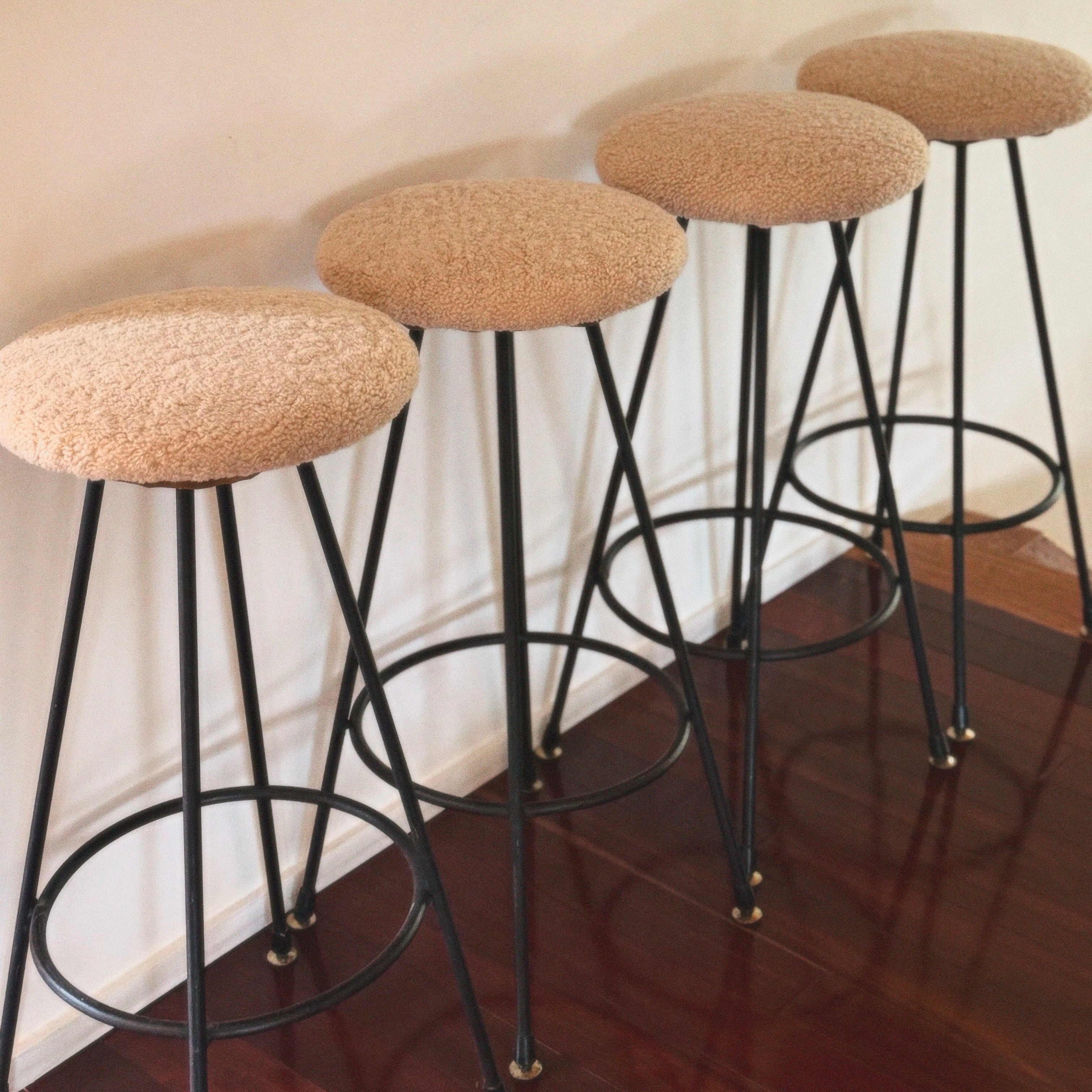 1950’s Shearling Barstools