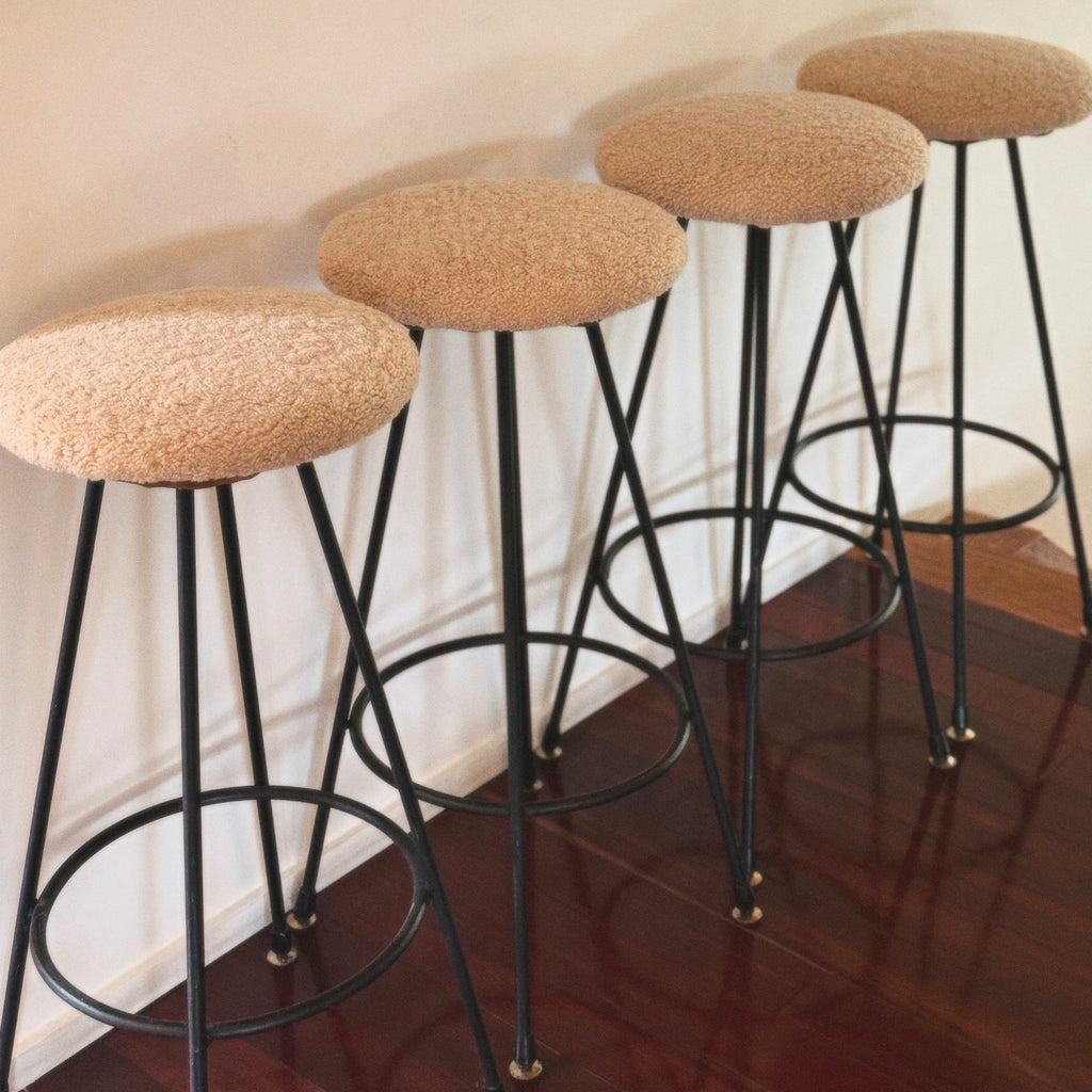 1950’s shearling barstools