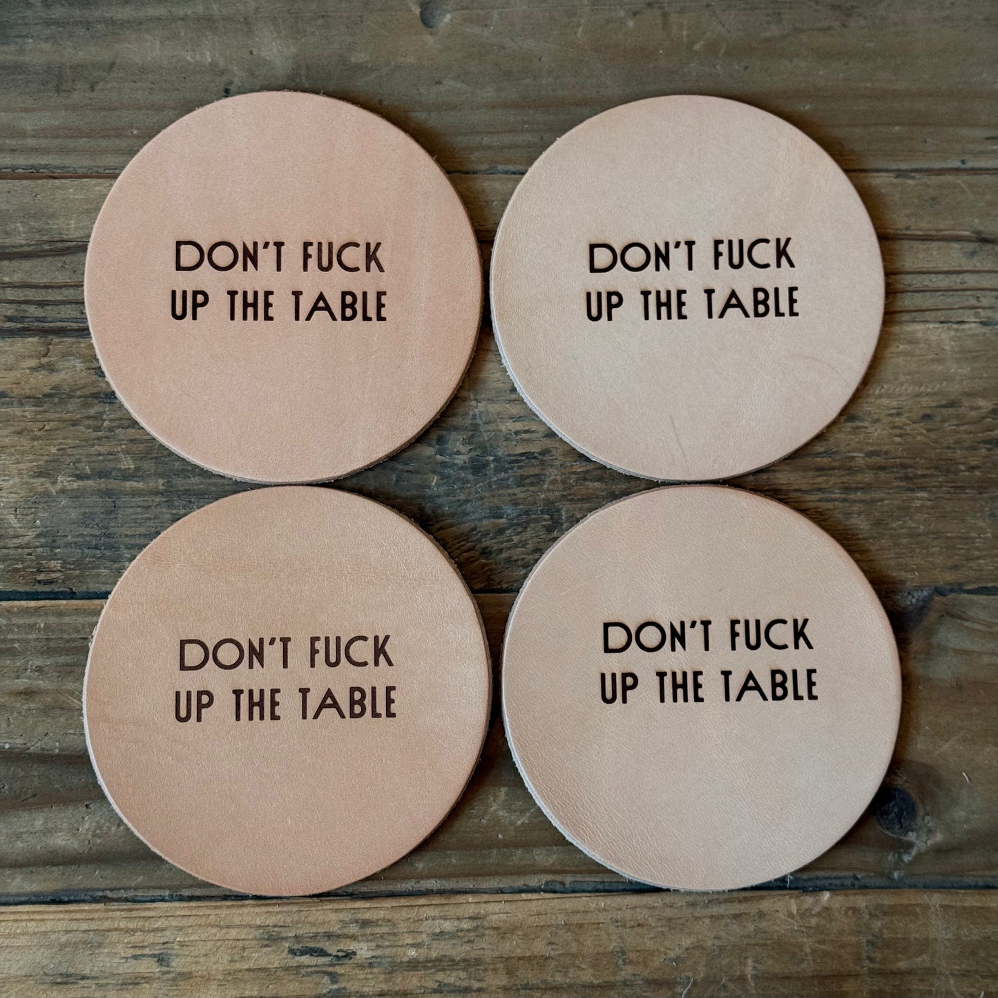 Drifter Leather Coasters