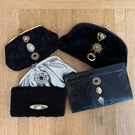 Vintage Brooch Clutches