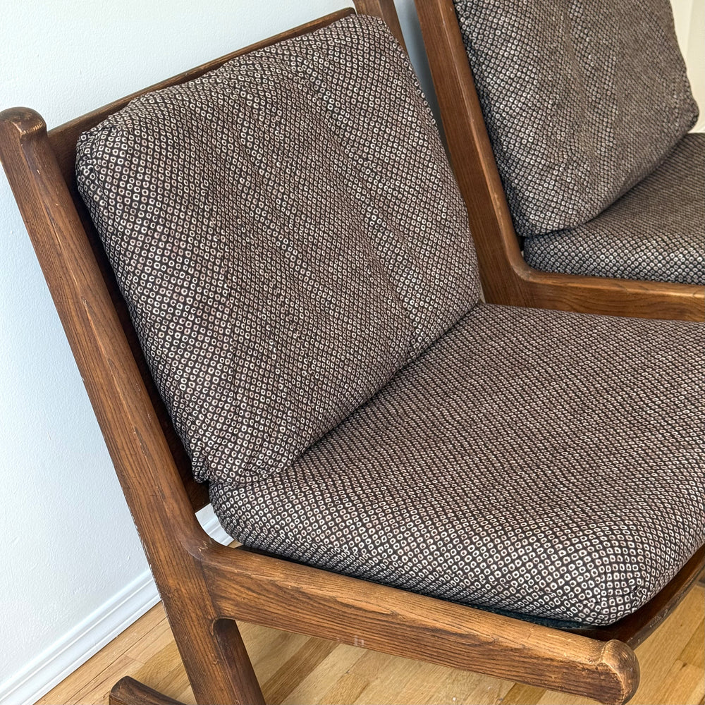 Pair of MCM Teak Slipper Chairs
