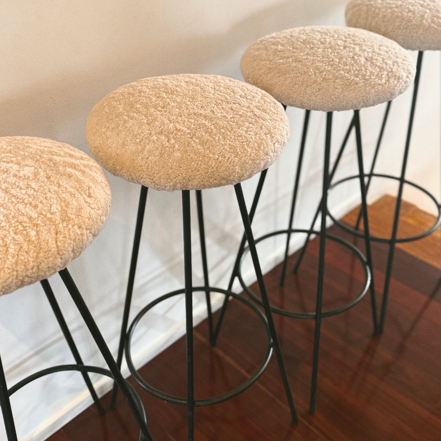 Shearling Barstools