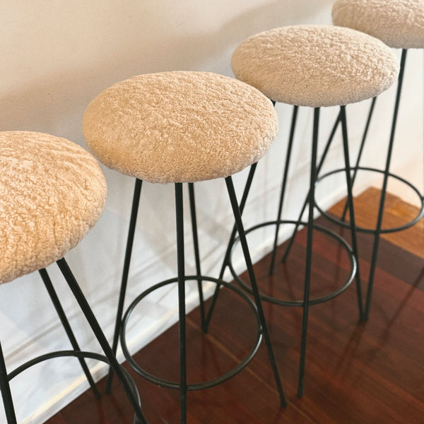 Shearling Barstools