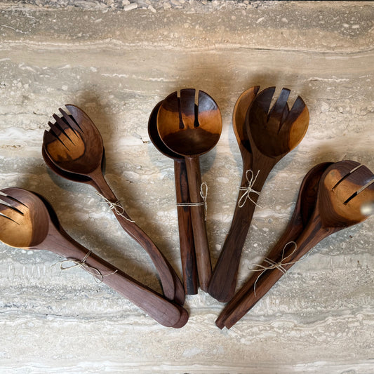 Teak Salad Servers