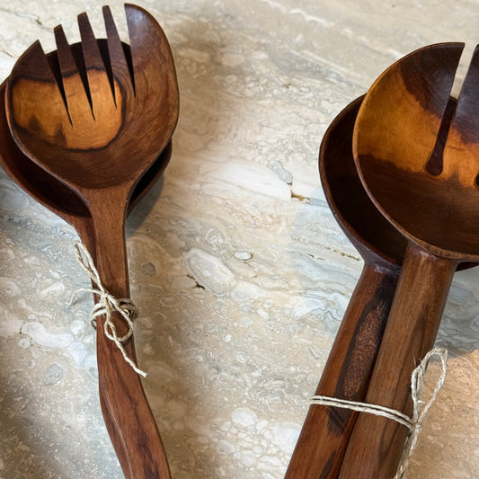 Teak Salad Servers