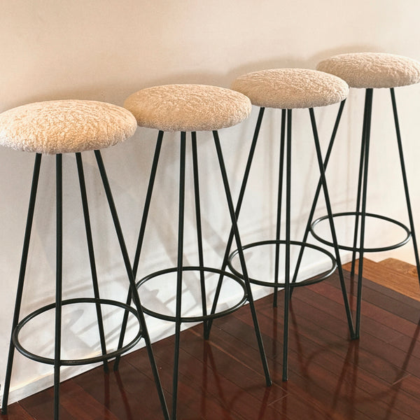Shearling Barstools