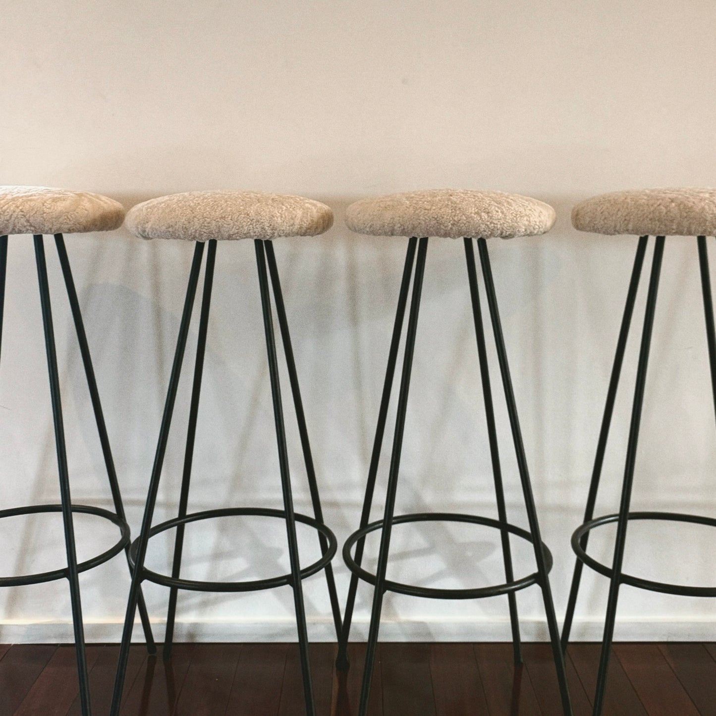 Shearling Barstools