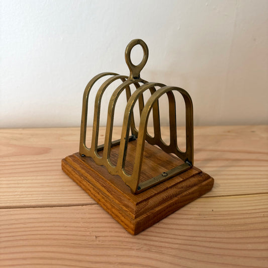 Vintage Brass Toast Rack
