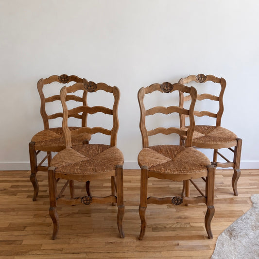 Vintage French Country Dining Chairs