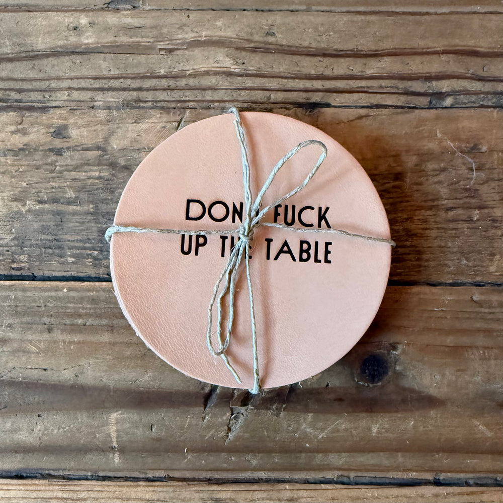 Drifter Leather Coasters