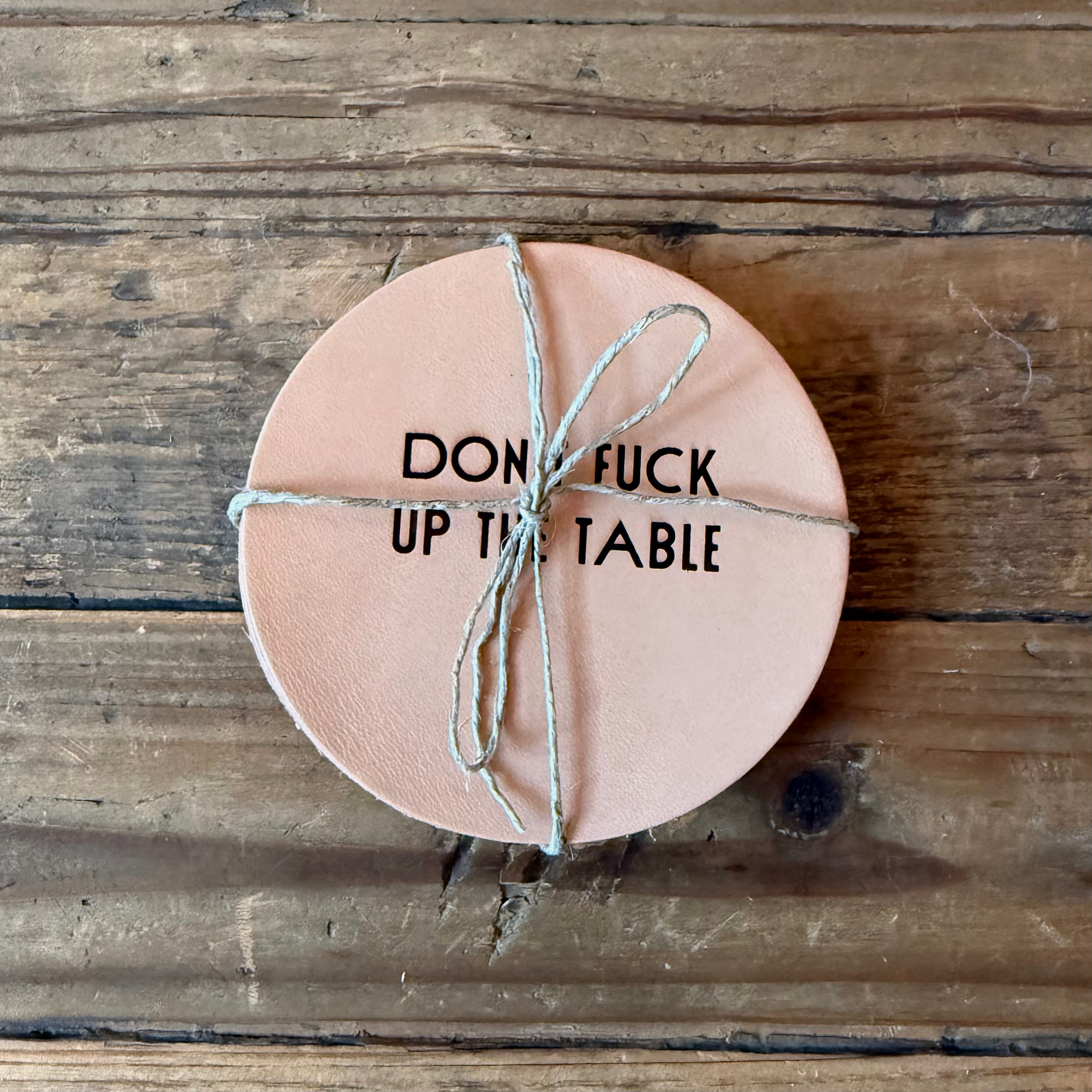 Drifter Leather Coasters