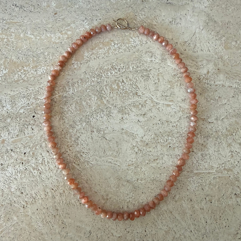 Beaded Sunstone Necklace