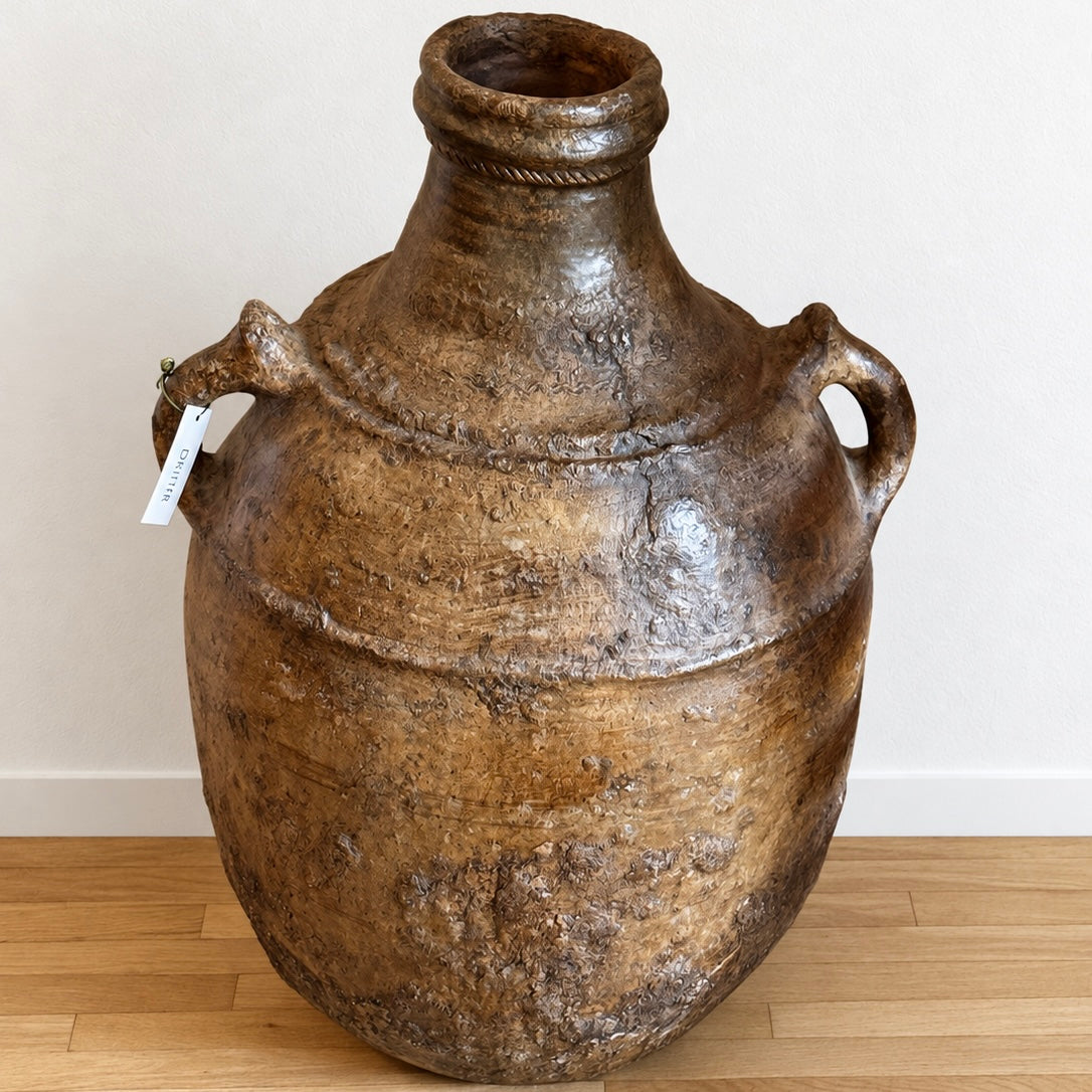 Vintage Moroccan Olive Pot