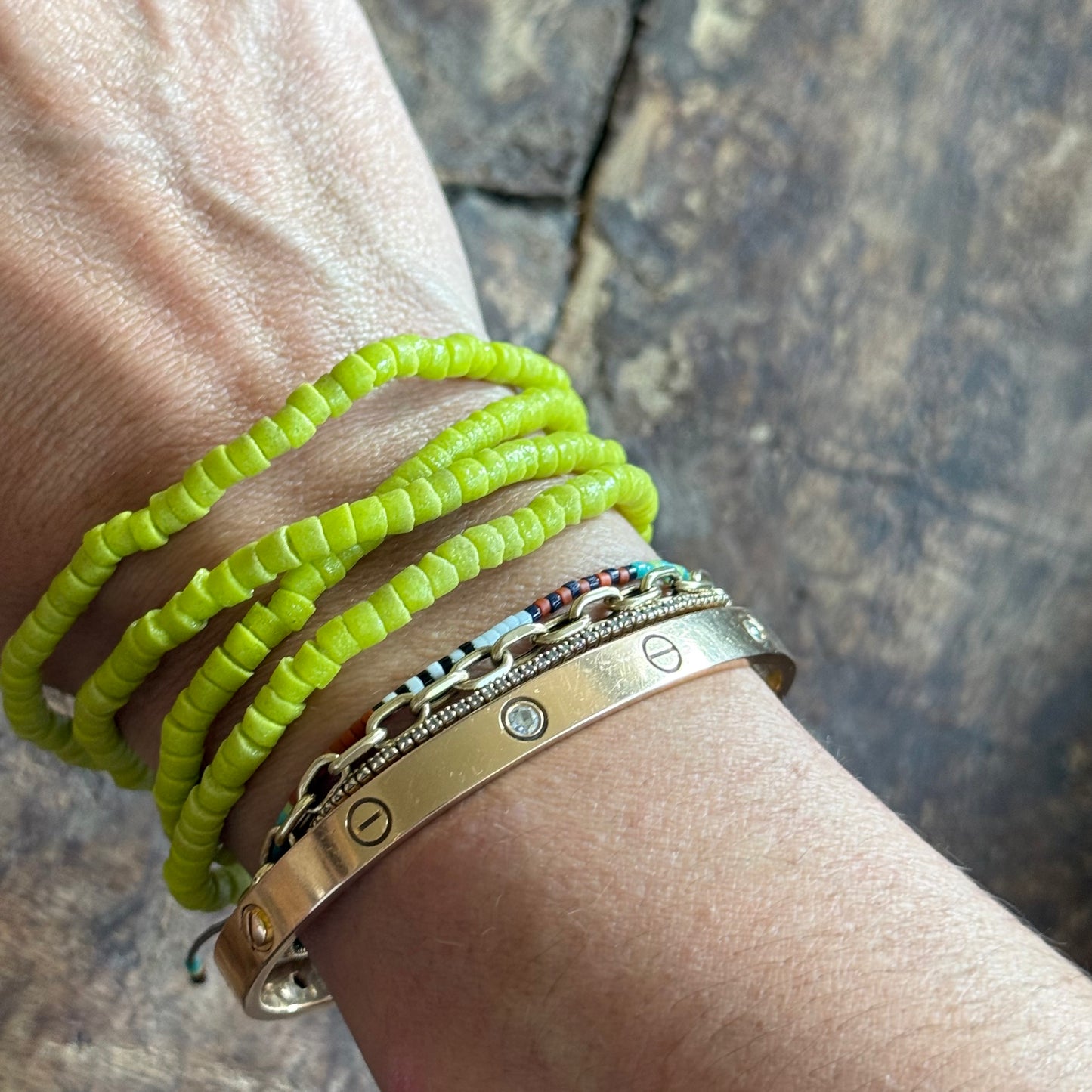 Sandcast Seed Bead Necklace