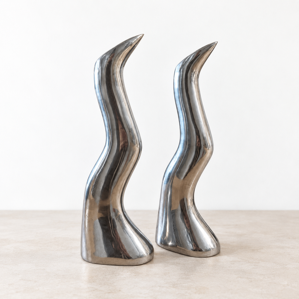Pair of MCM Candleholders by Anna Efverlund