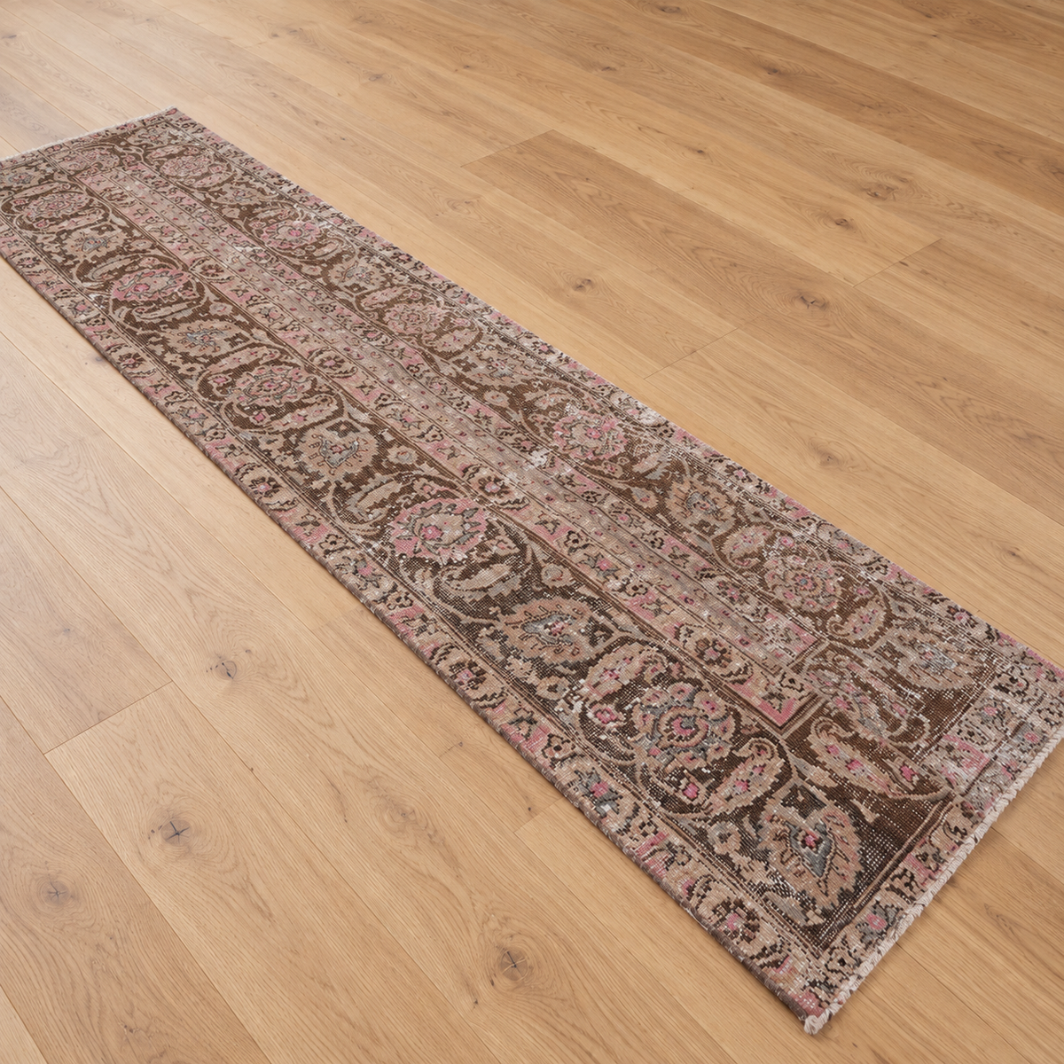 Vintage Turkish Large Runner Rug