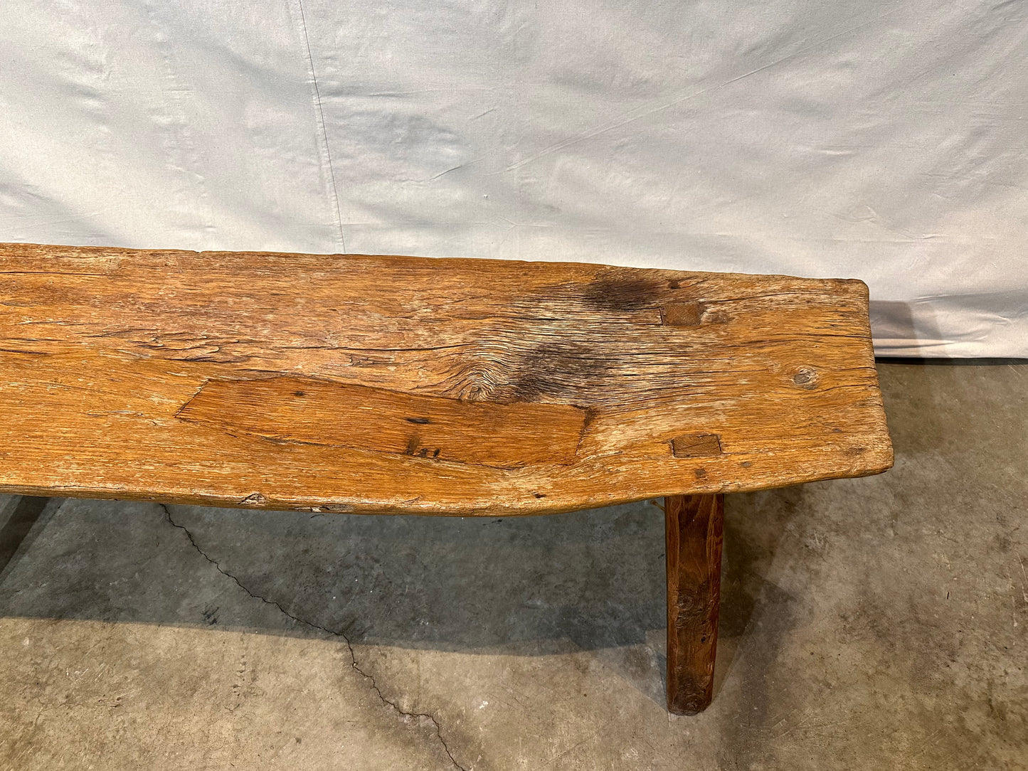 Vintage African Wooden Bench